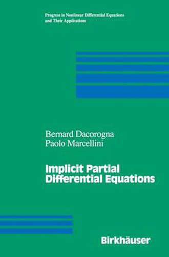 Cover image for Implicit Partial Differential Equations