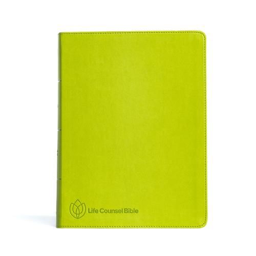 CSB Life Counsel Bible, Grass Green LeatherTouch, Indexed