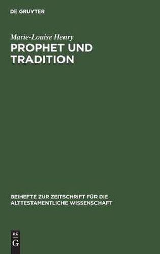 Cover image for Prophet und Tradition