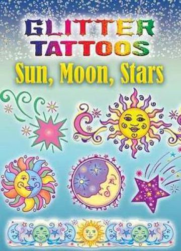 Cover image for Glitter Tattoos Sun, Moon, Stars