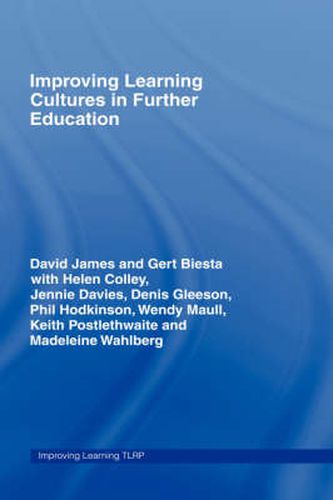 Cover image for Improving Learning Cultures in Further Education