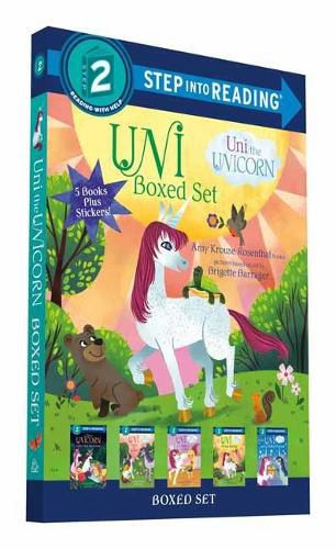 Cover image for Uni the Unicorn Step into Reading Boxed Set: Uni Brings Spring; Uni's First Sleepover; Uni Goes to School; Uni Bakes a Cake; Uni and the Perfect Present