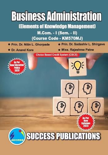 Cover image for Elements of Knowledge Management, First Year, M.Com, Sem-II-English