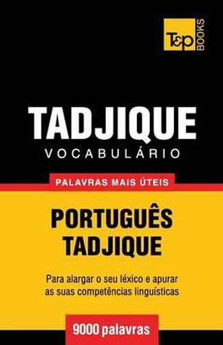 Cover image for Vocabulario Portugues-Tadjique - 9000 palavras mais uteis
