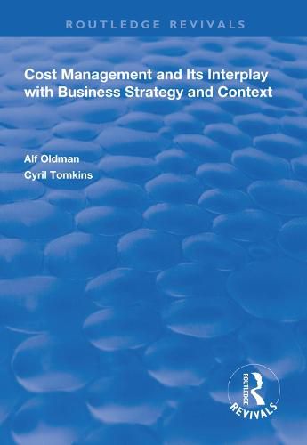 Cover image for Cost Management and Its Interplay with Business Strategy and Context