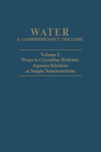 Cover image for Water in Crystalline Hydrates Aqueous Solutions of Simple Nonelectrolytes