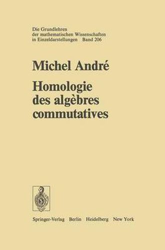 Homologie des algebres commutatives