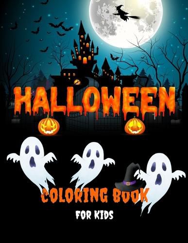 Cover image for Halloween Coloring Book For Kids