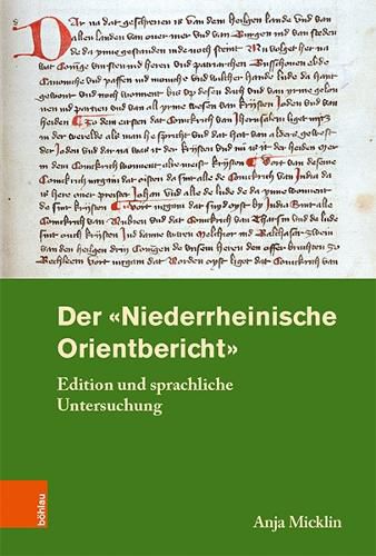Cover image for Der 'Niederrheinische Orientbericht': Edition und sprachliche Untersuchung