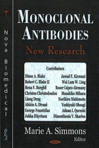 Cover image for Monoclonal Antibodies: New Research