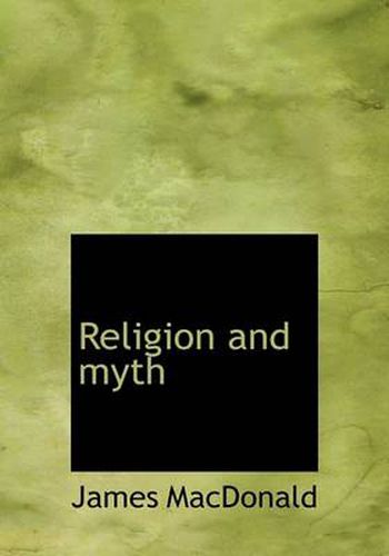 Cover image for Religion and Myth