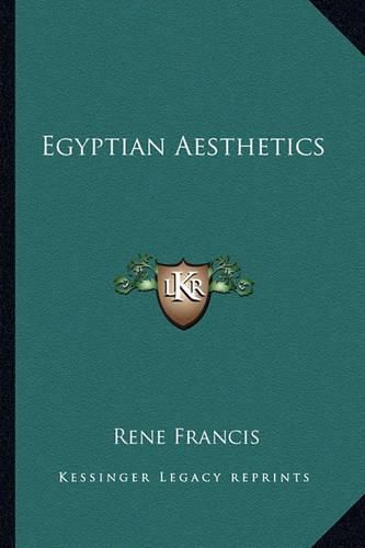 Cover image for Egyptian Aesthetics