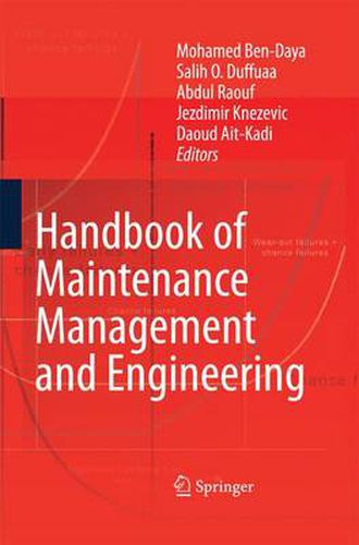 Cover image for Handbook of Maintenance Management and Engineering