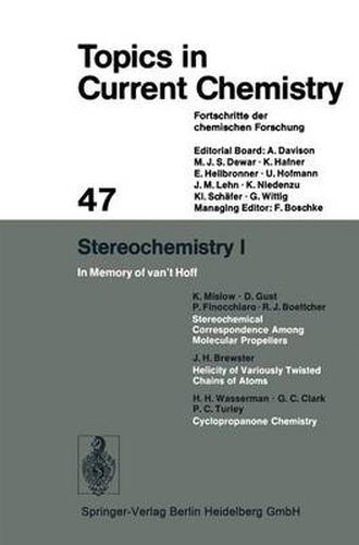 Stereochemistry 1: In Memory of van't Hoff