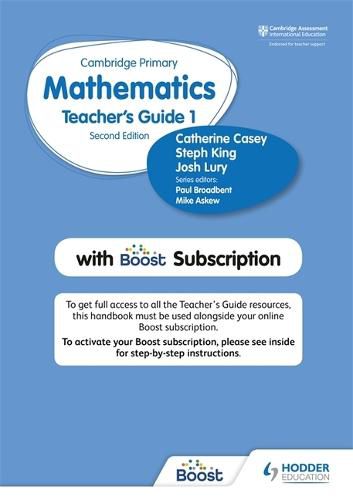 Hodder Cambridge Primary Mathematics Teacher's Guide Stage 1 with Boost Subscription