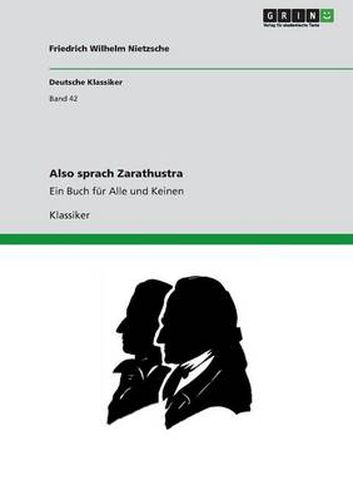 Cover image for Also sprach Zarathustra: Ein Buch fur Alle und Keinen