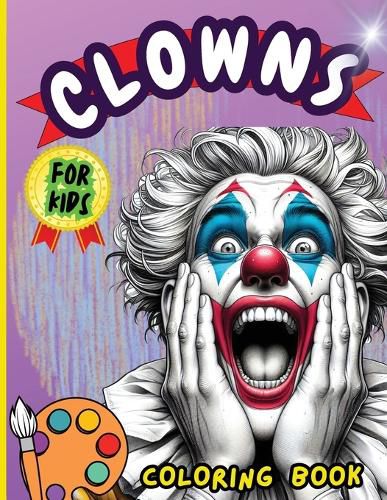 Cover image for Clowns Coloring Book For Kids