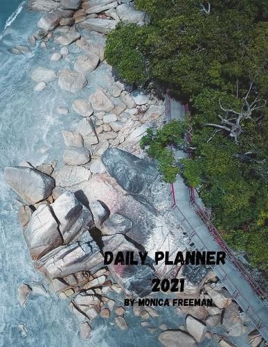 Cover image for Daily planner 2021: Great daily planner for 2021 one page per day 8.5*11