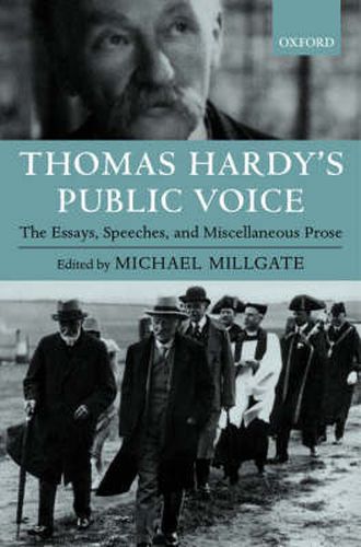 Cover image for Thomas Hardy's Public Voice: The Essays, Speeches, and Miscellaneous Prose