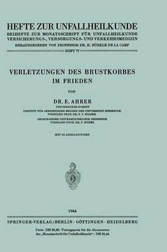 Cover image for Verletzungen Des Brustkorbes Im Frieden