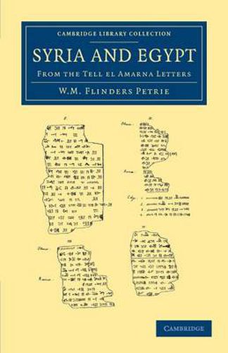 Cover image for Syria and Egypt: From the Tell el Amarna Letters