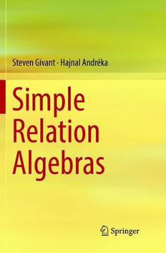 Cover image for Simple Relation Algebras