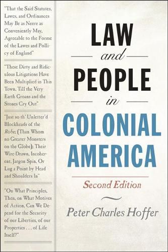 Law and People in Colonial America