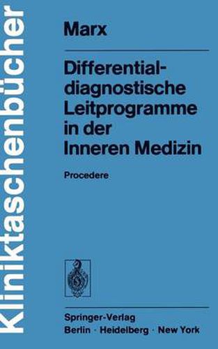 Cover image for Differentialdiagnostische Leitprogramme in der Inneren Medizin: Procedere