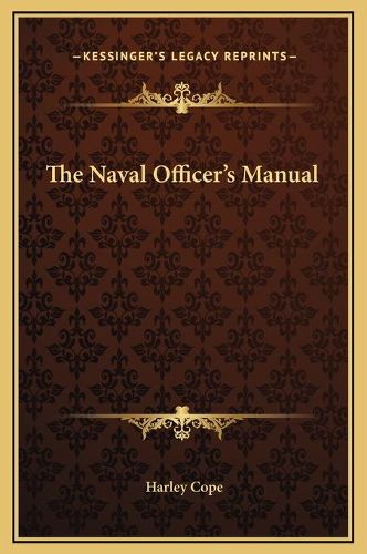 Cover image for The Naval Officer's Manual