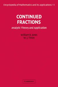 Cover image for Continued Fractions: Analytic Theory and Applications