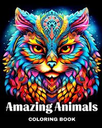 Cover image for Amazing Animals Coloring Book