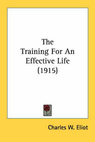 The Training for an Effective Life (1915)