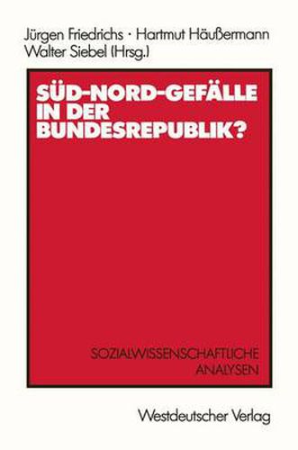 Cover image for Sud-Nord-Gefalle in der Bundesrepublik?