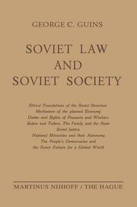 Cover image for Soviet Law and Soviet Society