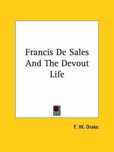 Cover image for Francis de Sales and the Devout Life