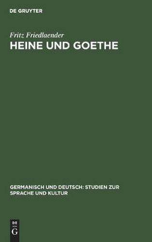 Cover image for Heine Und Goethe