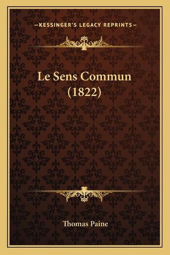 Cover image for Le Sens Commun (1822)