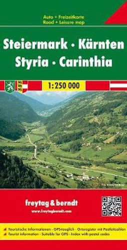 Styria - Carinthia Road Map 1:250 000