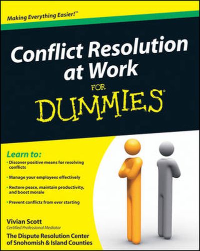 Cover image for Conflict Resolution at Work For Dummies