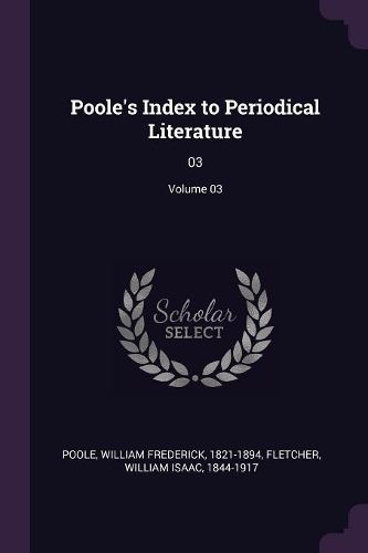 Cover image for Poole's Index to Periodical Literature
