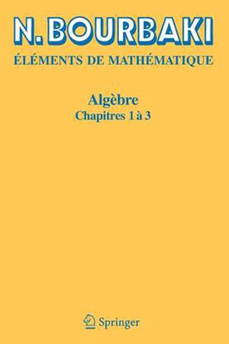 Cover image for Algebre: Chapitre 4 a 7