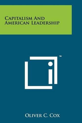 Cover image for Capitalism and American Leadership