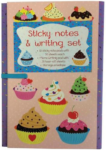 Cover image for Sticky Notes and Writing Set: Cupcakes