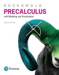 Cover image for Precalculus with Modeling & Visualization