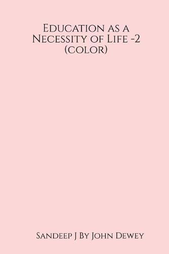 Cover image for Education as a Necessity of Life-2 (color)