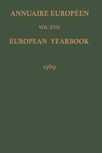 Cover image for Annuaire Europeen / European Yearbook