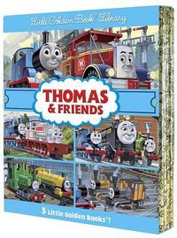 Cover image for Thomas & Friends Little Golden Book Library (Thomas & Friends): Thomas and the Great Discovery; Hero of the Rails; Misty Island Rescue; Day of the Diesels; Blue Mountain Mystery