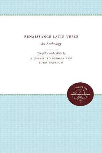 Cover image for Renaissance Latin Verse: An Anthology