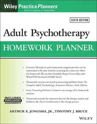 Cover image for Adult Psychotherapy Homework Planner, 6th Edition