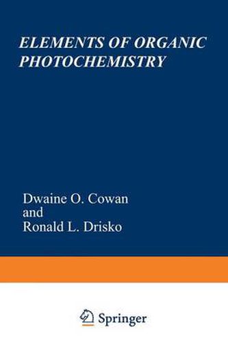Cover image for Elements of Organic Photochemistry